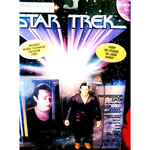 1997 Star Trek Professor Data Action Figure Episode "All Good Things" TN…